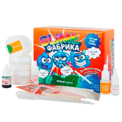 Набор для опытов  Фабрика слаймов Мята 3 в 1 Висма 511 1